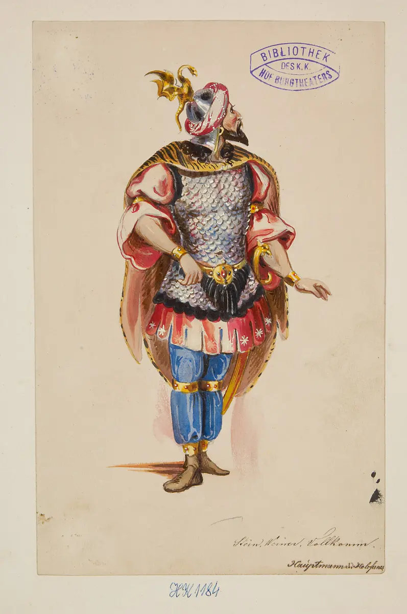 Judith, Titel der Serie: Figurinen des k.k. Hof-Burgtheaters