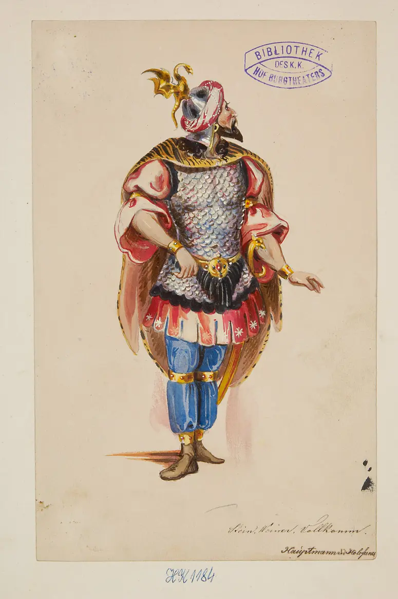 Judith, Titel der Serie: Figurinen des k.k. Hof-Burgtheaters