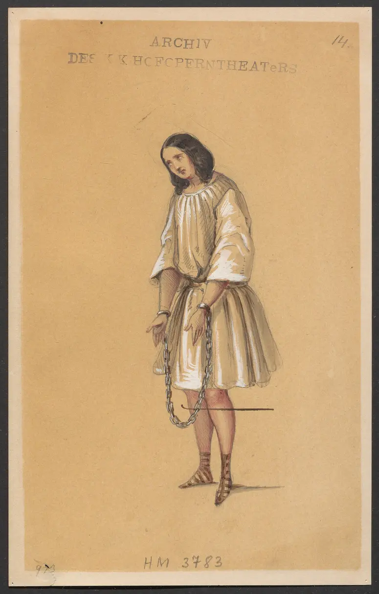 Les martyrs, Originaltitel: Poliuto, Alternativtitel: Paolina e Poliuto, Titel der Serie: Figurinen des k.k. Hofoperntheaters