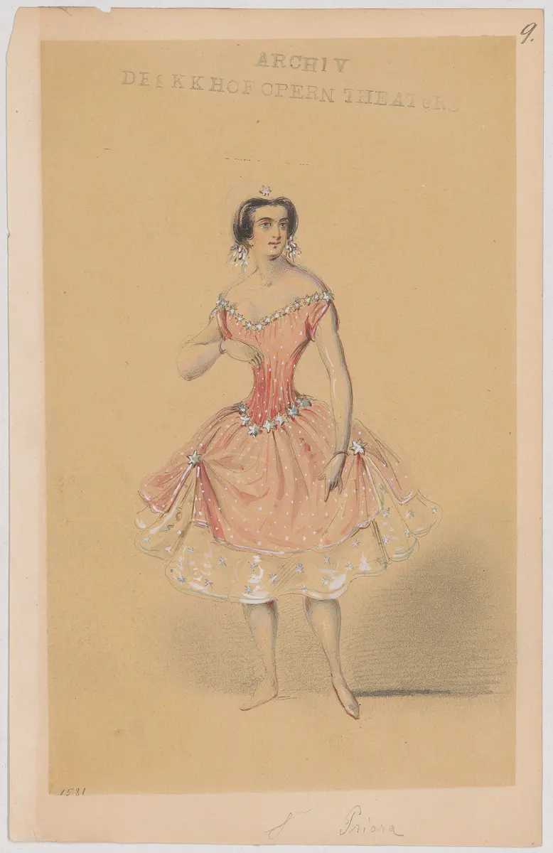Méline, oder Die Nymphe des Tales, Suchtitel: Meline, oder Die Nymphe des Tales, Titel der Serie: Figurinen des k.k. Hofoperntheaters