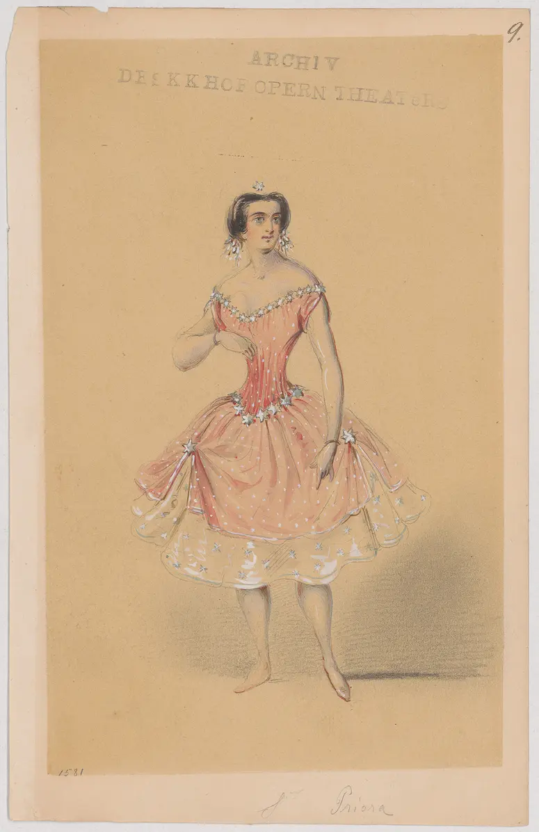Méline, oder Die Nymphe des Tales, Suchtitel: Meline, oder Die Nymphe des Tales, Titel der Serie: Figurinen des k.k. Hofoperntheaters