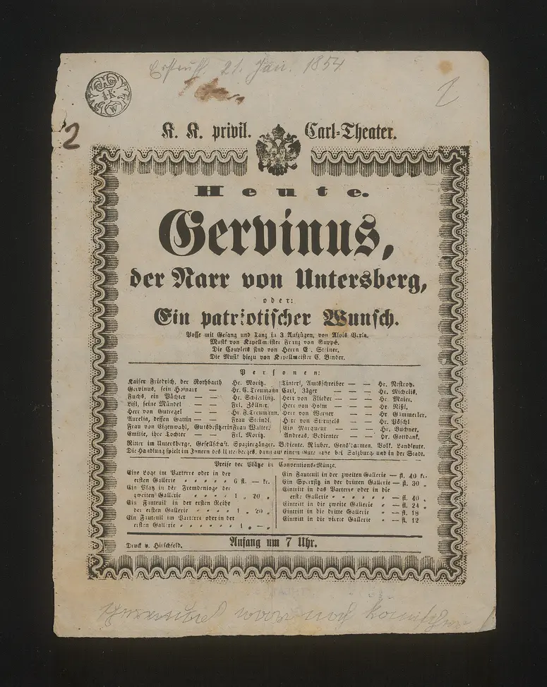 Gervinus, der Narr vom Untersberg