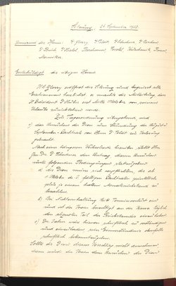 Protokolle der Ausschusssitzungen des Vereines des Deutschen Volkstheaters in Wien