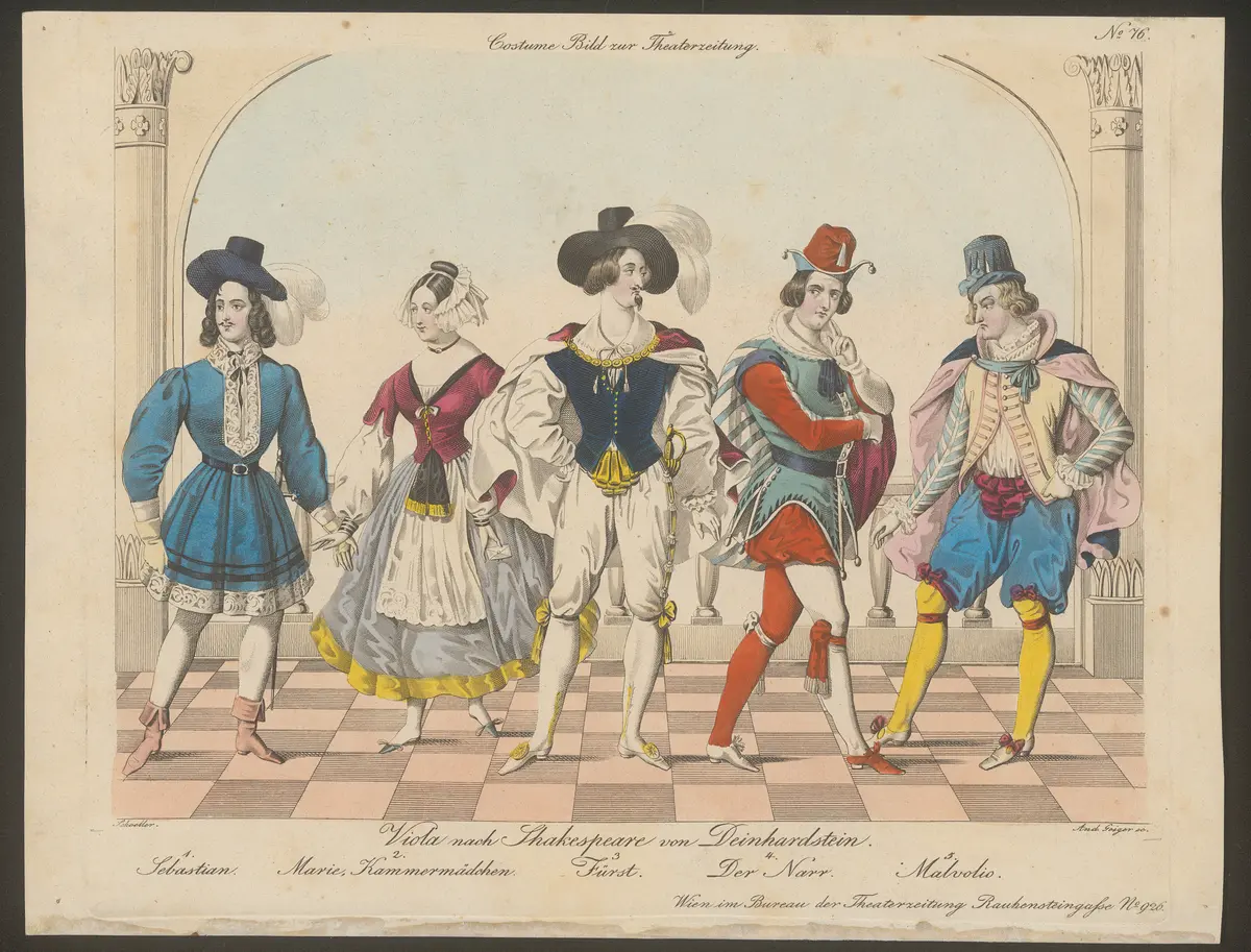 Viola, Alternativtitel: Was ihr wollt, Titel der Serie: Costume-Bild, Name der Zeitschrift: Wiener Theaterzeitung