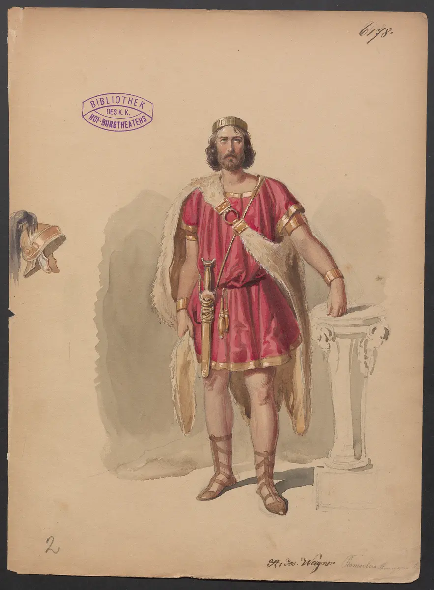 Die Sabinerinnen, Titel der Serie: Figurinen des k.k. Hof-Burgtheaters
