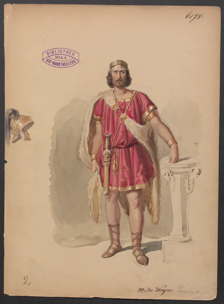 Die Sabinerinnen, Titel der Serie: Figurinen des k.k. Hof-Burgtheaters