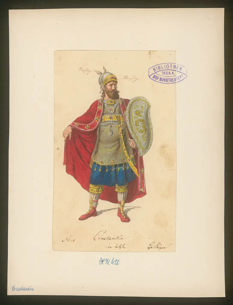 Constantin, Titel der Serie: Figurinen des k.k. Hof-Burgtheaters