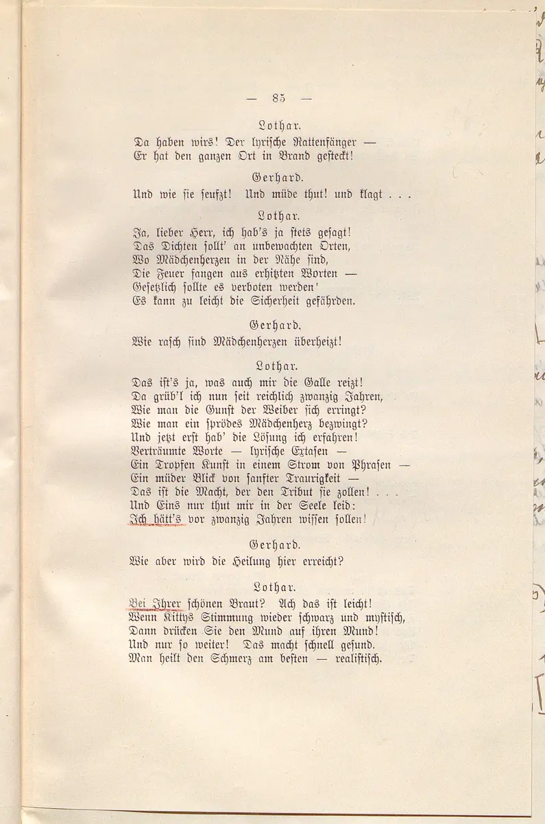 Die Fee Caprice. Lustspiel in 3 Akten