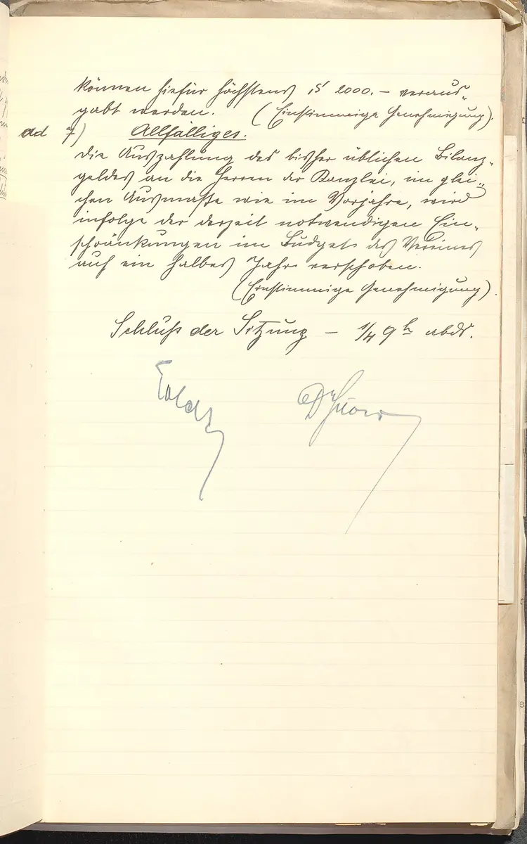 Protokolle der Ausschusssitzungen des Vereines des Deutschen Volkstheaters in Wien