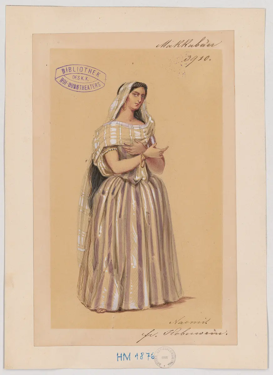 Die Makkabäer, Titel der Serie: Figurinen des k.k. Hof-Burgtheaters