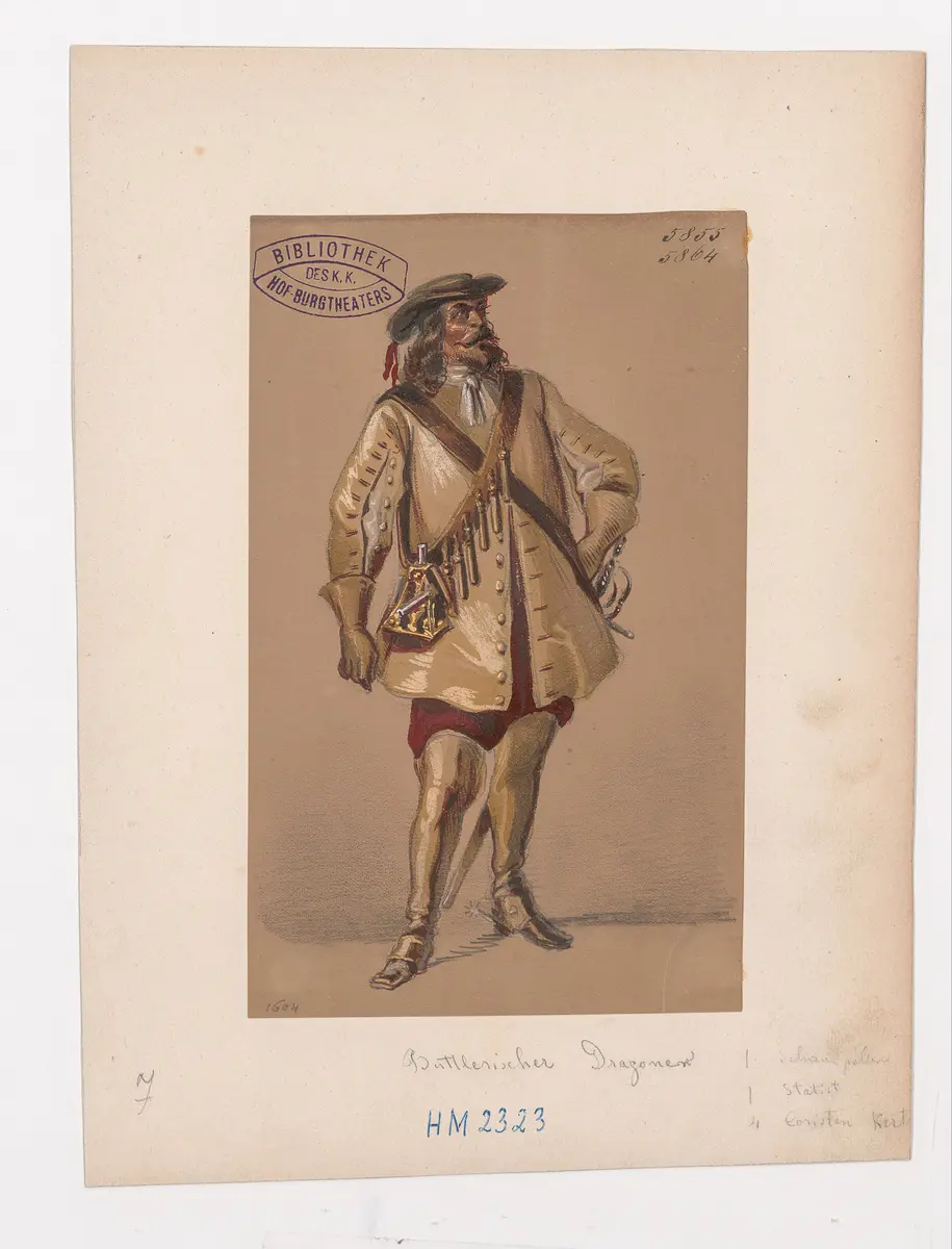 Wallensteins Lager, Titel der Serie: Figurinen des k.k. Hof-Burgtheaters