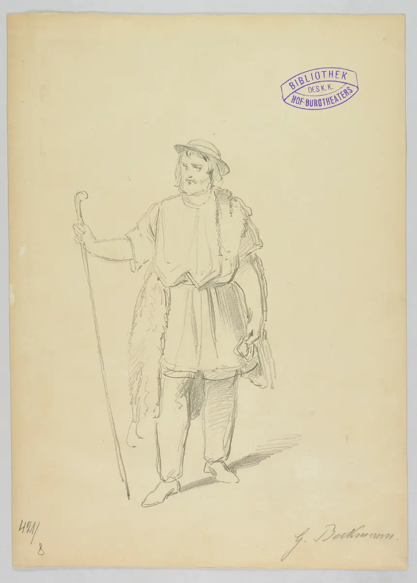 Ein Wintermärchen, Originaltitel: The Winter's Tale, Titel der Serie: Figurinen des k.k. Hof-Burgtheaters