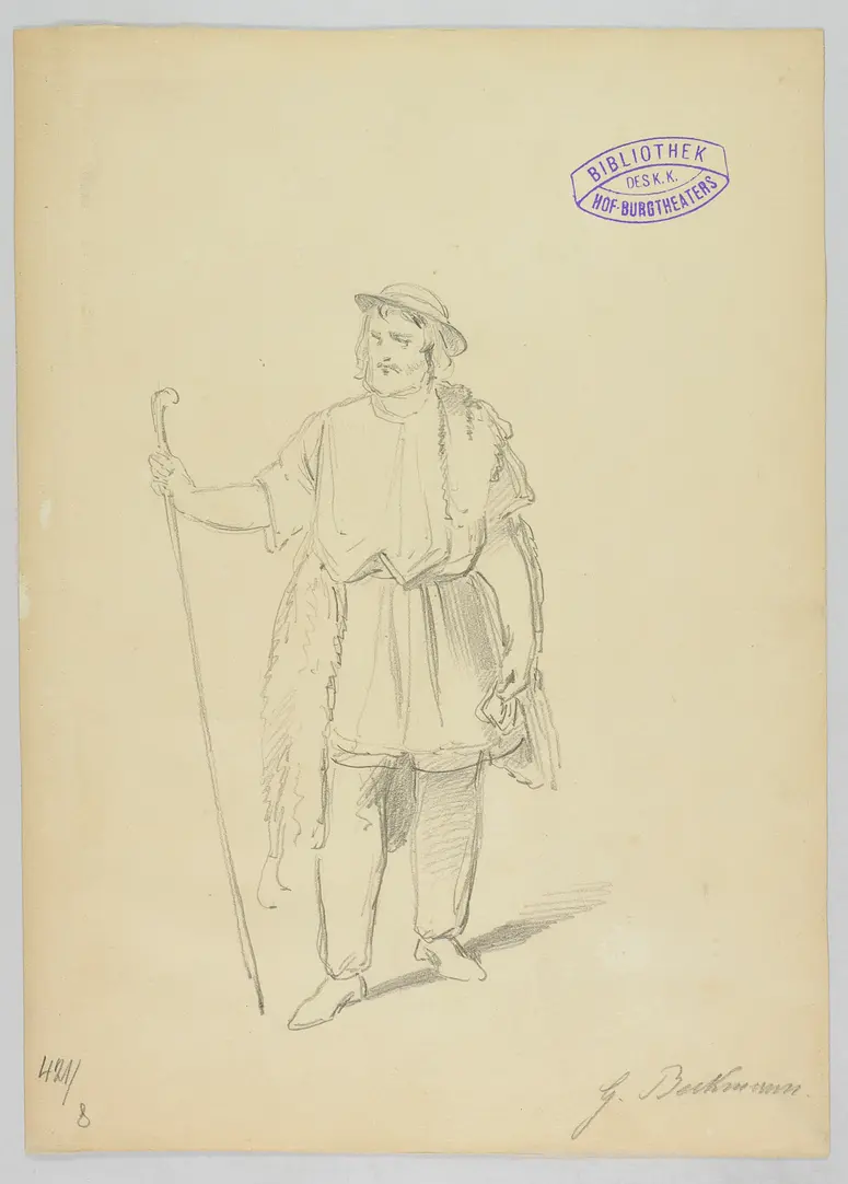 Ein Wintermärchen, Originaltitel: The Winter's Tale, Titel der Serie: Figurinen des k.k. Hof-Burgtheaters