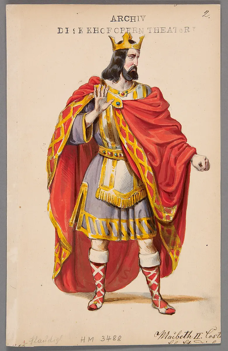 Macbeth, Titel der Serie: Figurinen des k.k. Hofoperntheaters