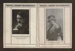Kabarett Fledermaus, Titel in Vorlageform: Fledermaus Theater und Cabaret, Verweis auf Stücktitel: Rampsenit, Verweis auf Stücktitel: La main