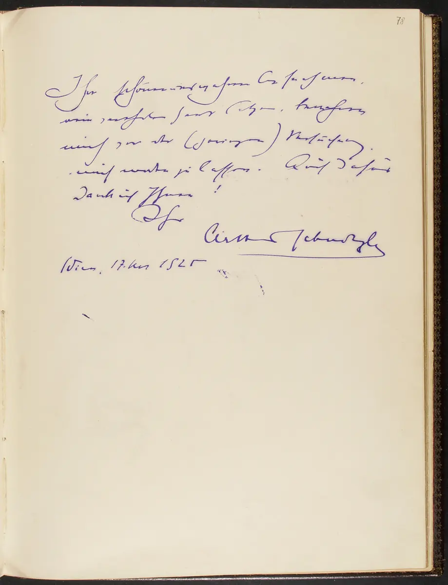 Gästebuch. Atelier Franz-Xaver Setzer, Wien
