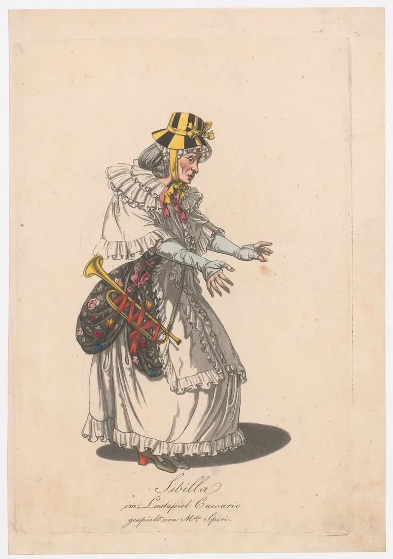 Madame Spiri, Verweis auf Stücktitel: Caesario
