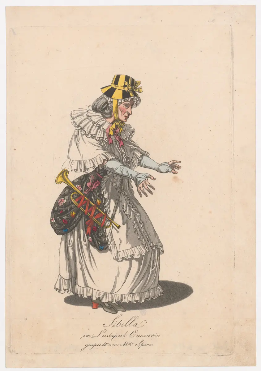 Madame Spiri, Verweis auf Stücktitel: Caesario