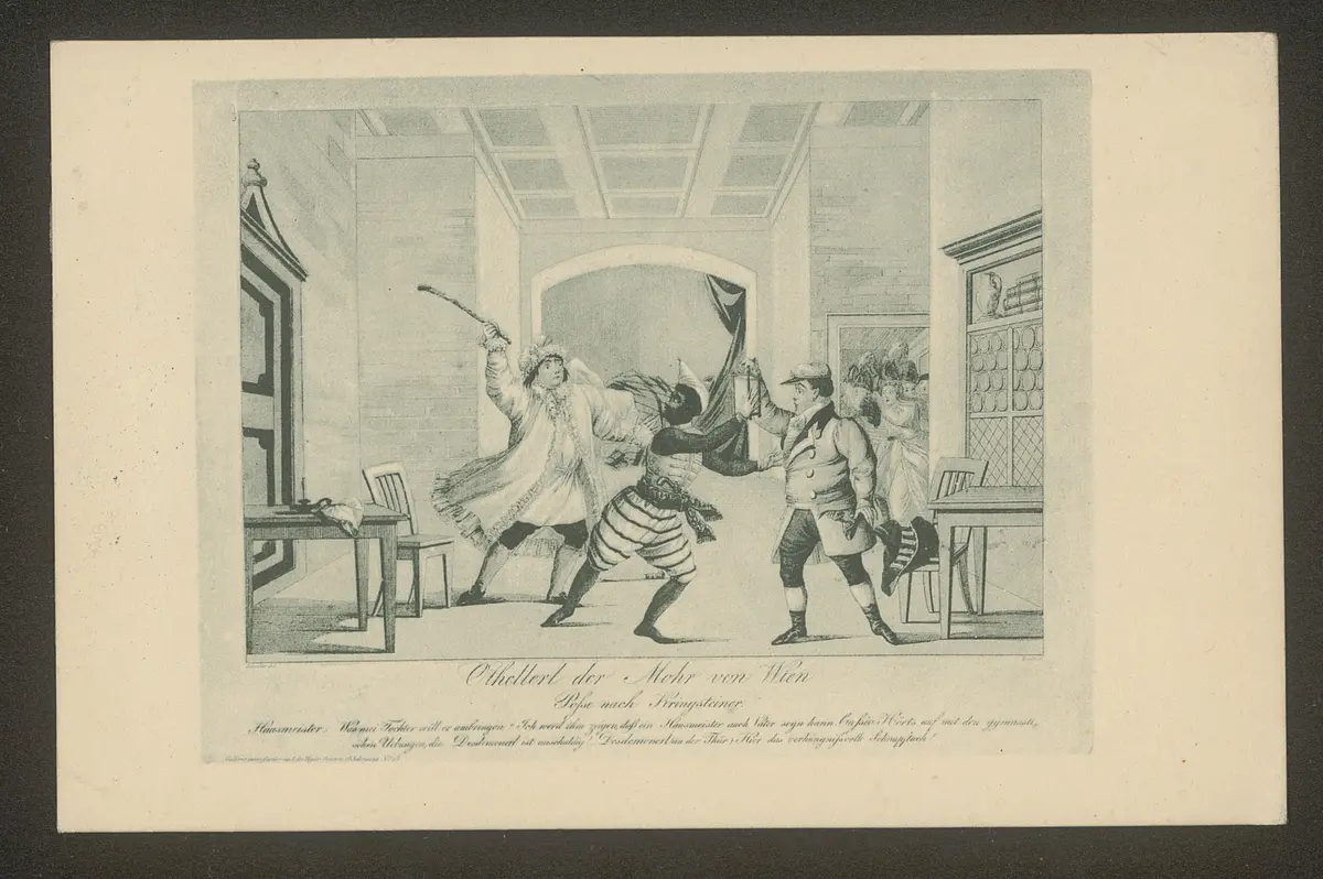 Othellerl der Mohr von Wien, Titel der Serie: Theatralische Bilder-Gallerie, Name der Zeitschrift: Wiener Theaterzeitung
