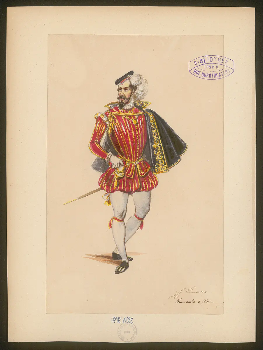 Ludovico, Originaltitel: The Duke of Milan, Titel der Serie: Figurinen des k.k. Hof-Burgtheaters