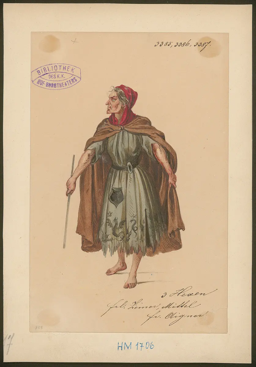 Macbeth, Titel der Serie: Figurinen des k.k. Hof-Burgtheaters