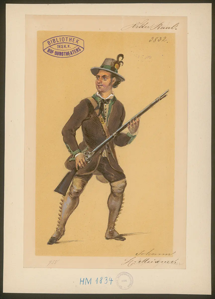 Vetter Raoul, Titel der Serie: Figurinen des k.k. Hof-Burgtheaters