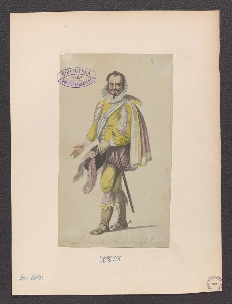 Don Carlos, Infant von Spanien, Originaltitel: Don Karlos, Infant von Spanien, Titel der Serie: Figurinen des k.k. Hof-Burgtheaters