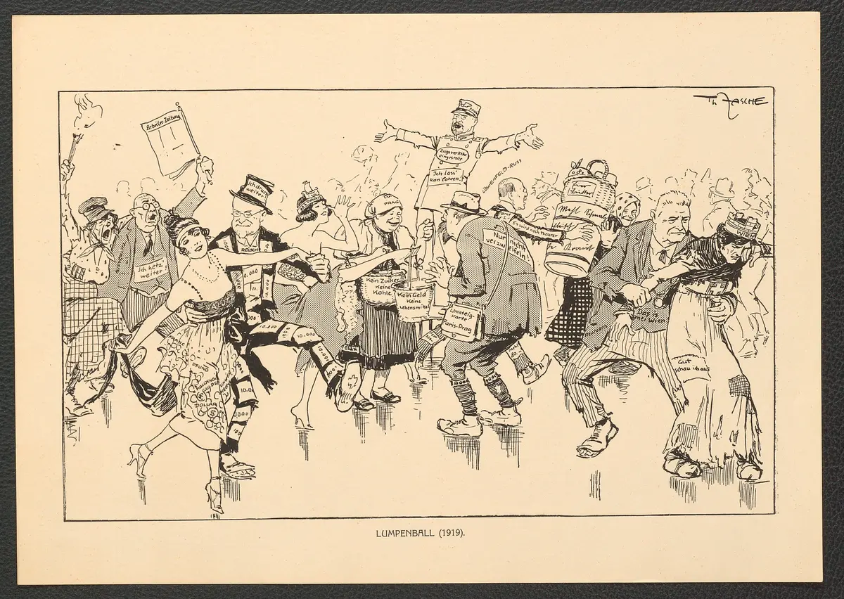 Lumpenball. (1919), Titel der Serie: Theo Zasche's Lachendes Wien