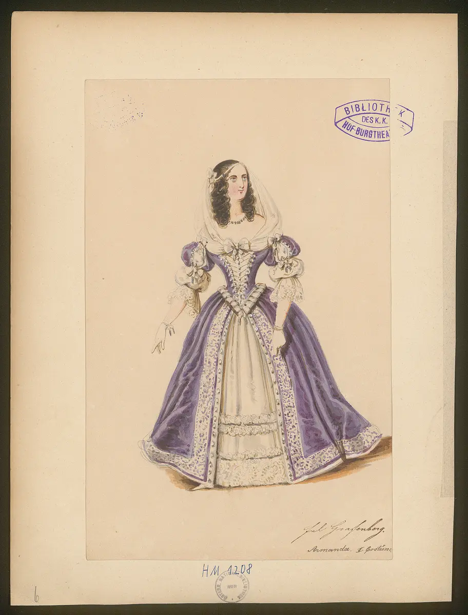 Das Urbild des Tartüffe, Titel der Serie: Figurinen des k.k. Hof-Burgtheaters