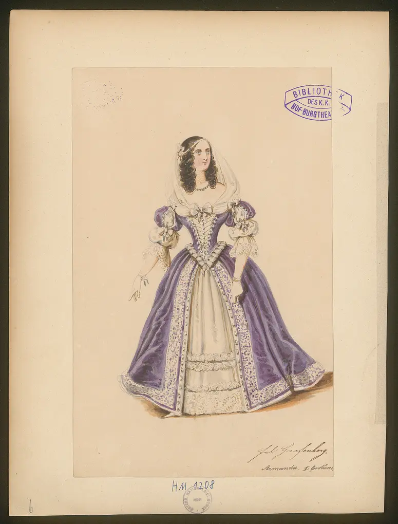 Das Urbild des Tartüffe, Titel der Serie: Figurinen des k.k. Hof-Burgtheaters