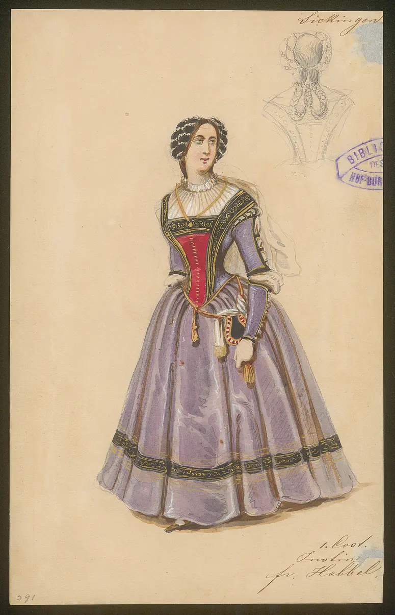 Franz von Sickingen, Titel der Serie: Figurinen des k.k. Hof-Burgtheaters