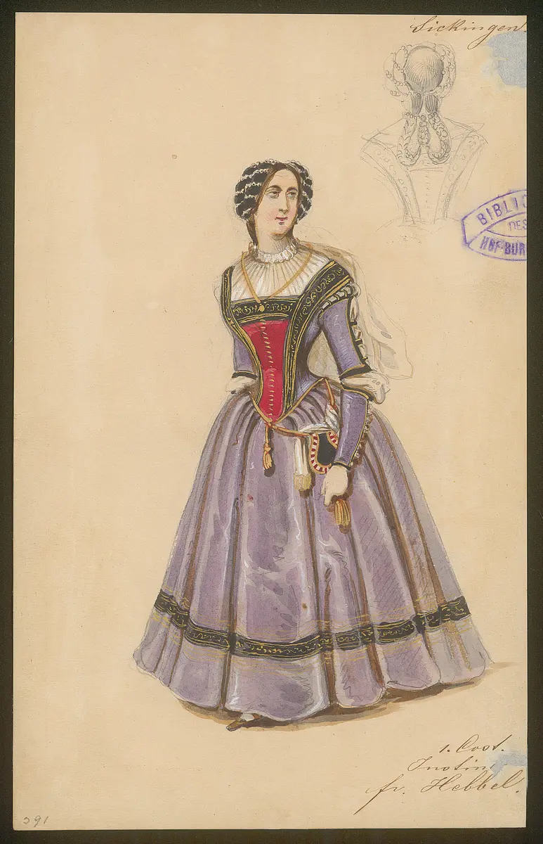 Franz von Sickingen, Titel der Serie: Figurinen des k.k. Hof-Burgtheaters