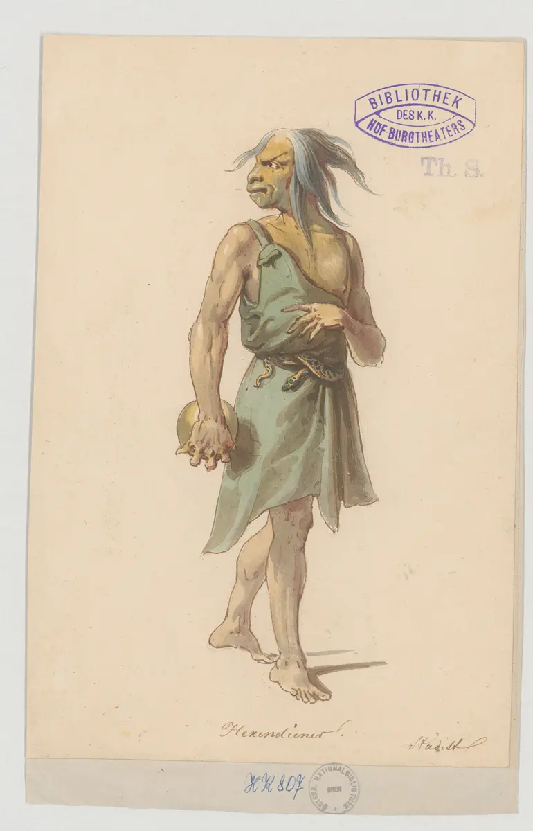 Faust 1. Teil, Suchtitel: Faust I, Titel der Serie: Figurinen des k.k. Hof-Burgtheaters