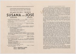 Spanische Tänze Susana Audeoud und José Udaeta