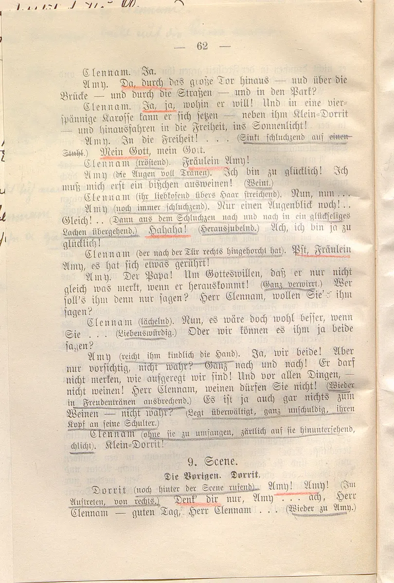 Klein Dorrit. Lustspiel in drei Akten