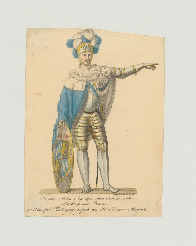 Hermann Augusti, Name der Zeitschrift: Münchner Theater-Journal, Verweis auf Stücktitel: Fürstengröße