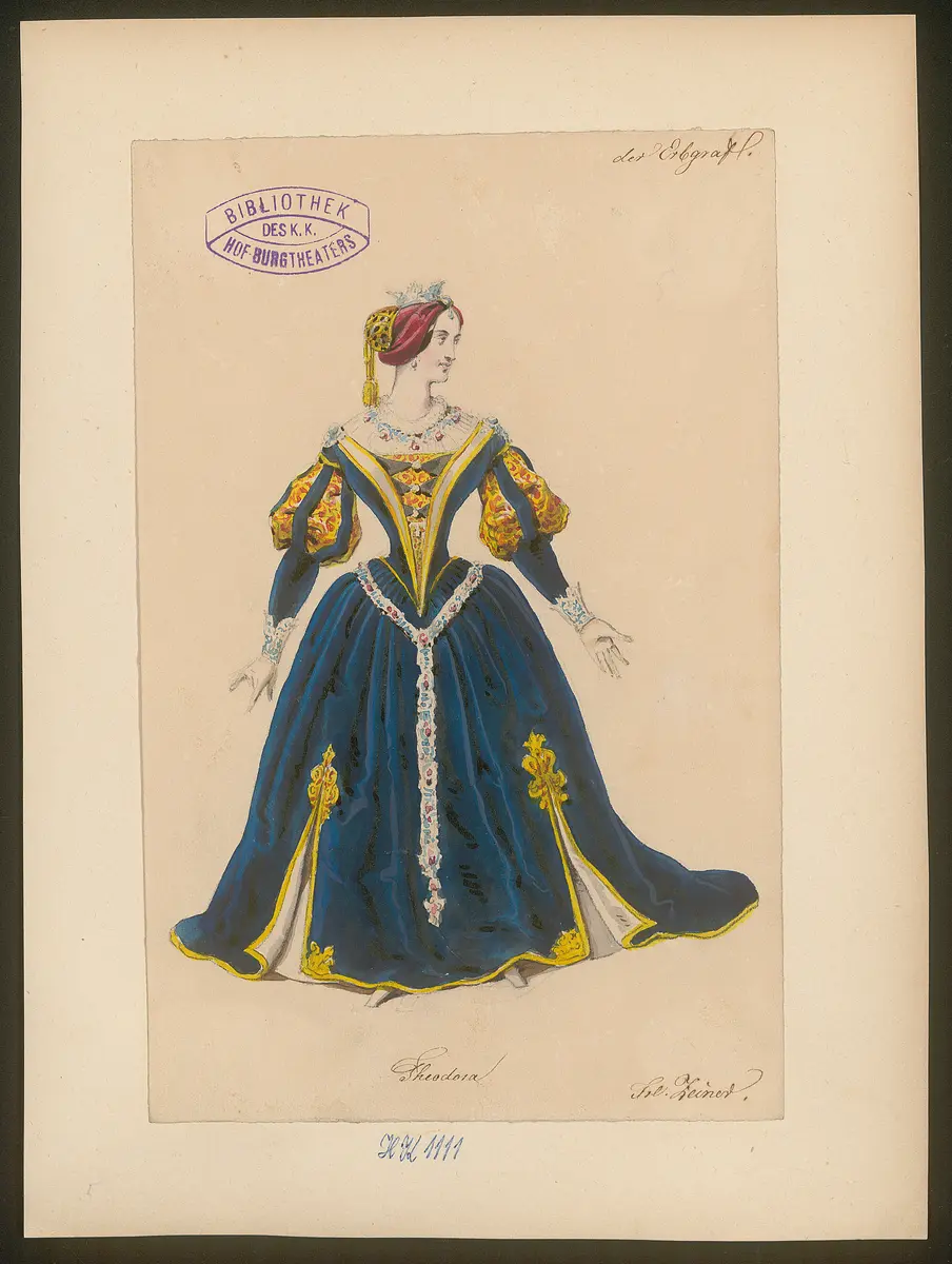 Der Erbgraf, Titel der Serie: Figurinen des k.k. Hof-Burgtheaters