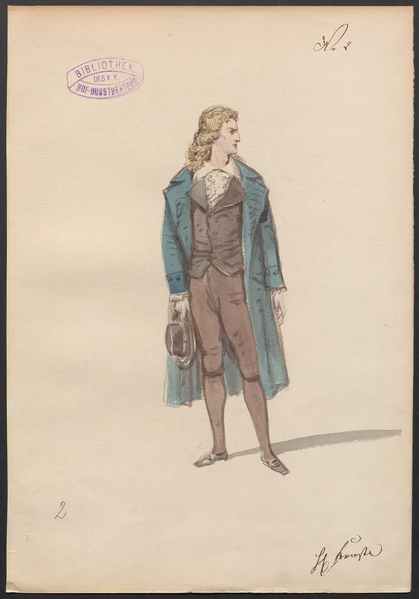 Doktor Ritter, Titel der Serie: Figurinen des k.k. Hof-Burgtheaters
