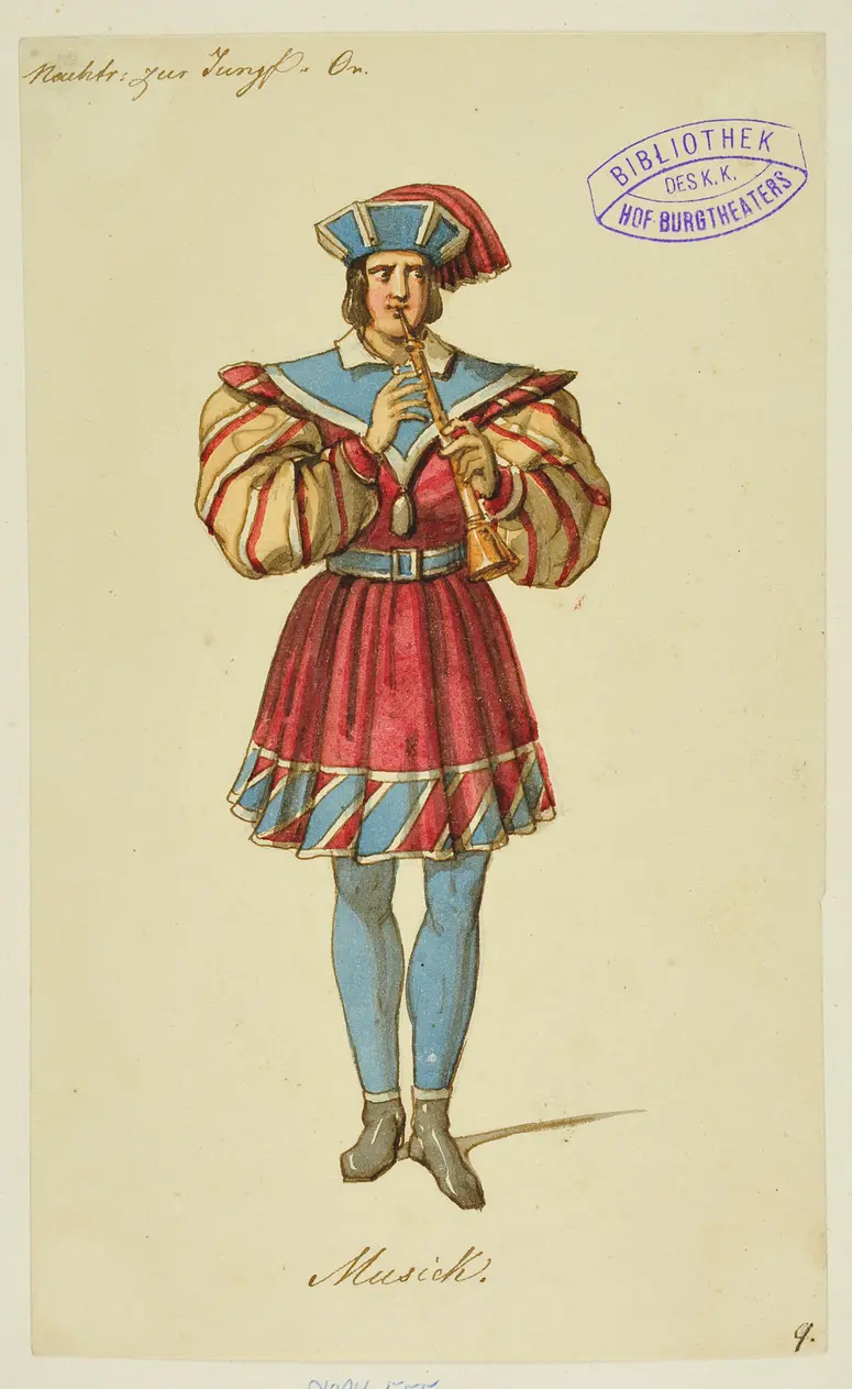 Die Jungfrau von Orleans, Titel der Serie: Figurinen des k.k. Hof-Burgtheaters