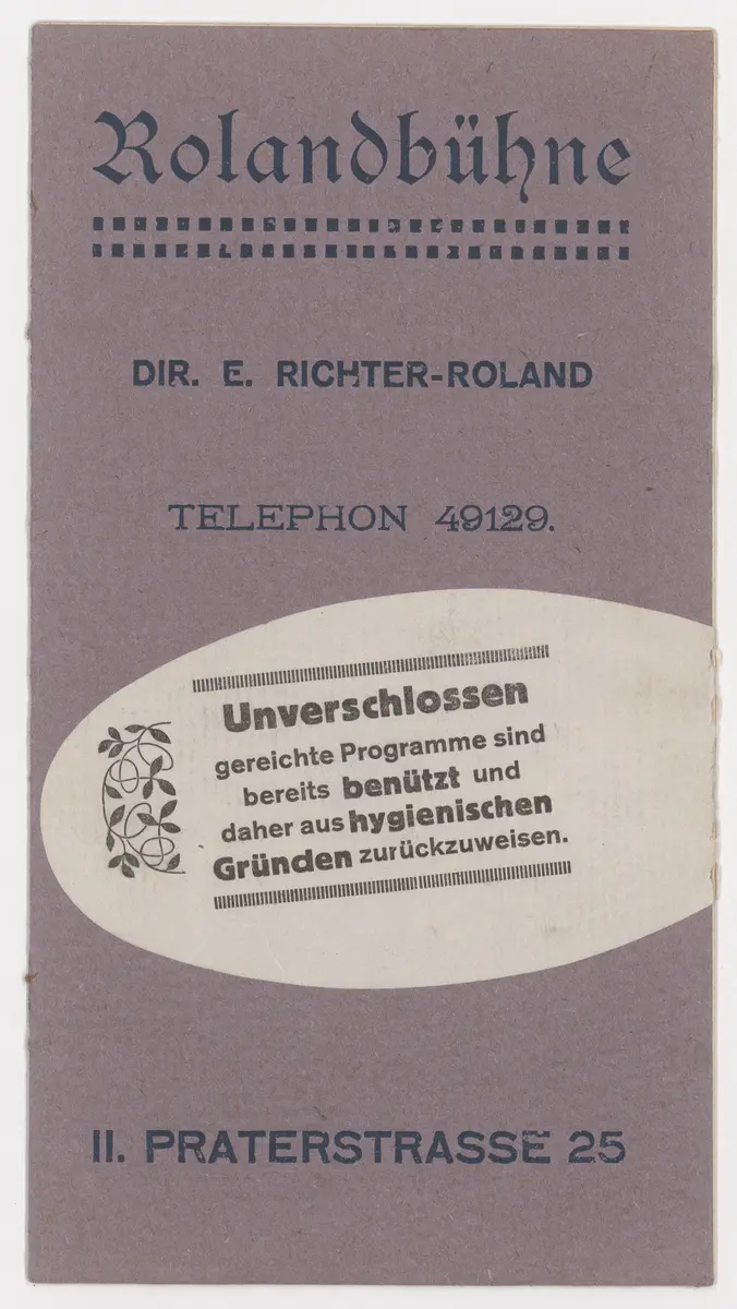 Rolandbühne, Prinz Rappaport, Katze und Maus, Ihre Hoheit die Bedienerin