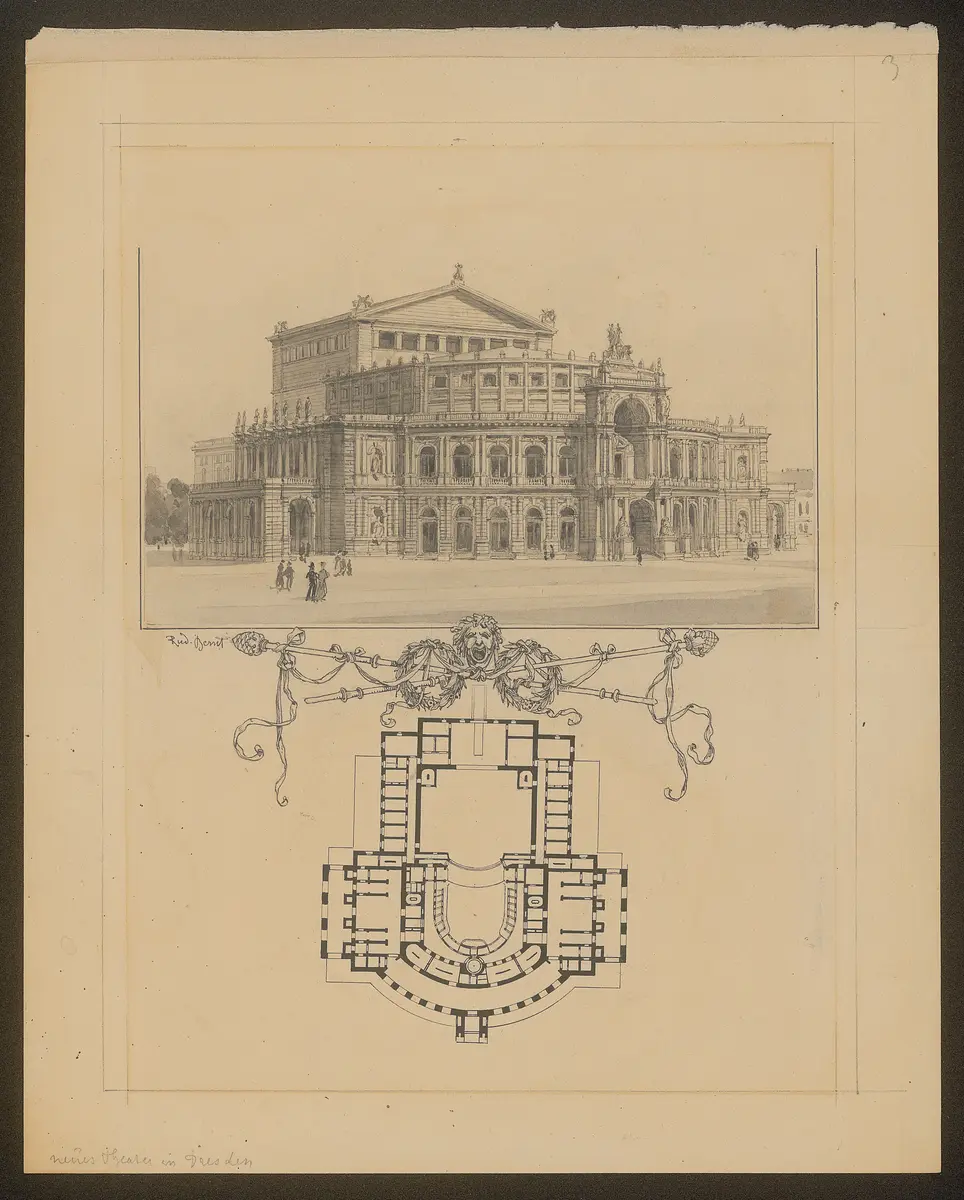 Dresden, Hoftheater (2. Semperoper), Alternativtitel: Dresden, Semperoper