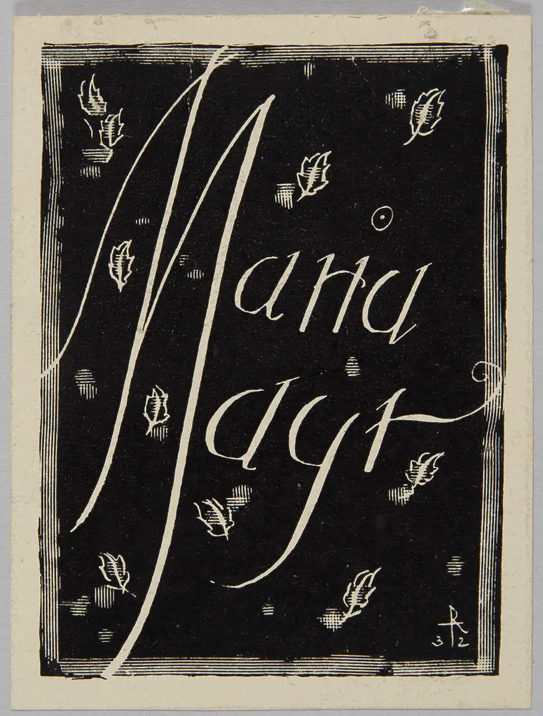 Exlibris Maria Mayr