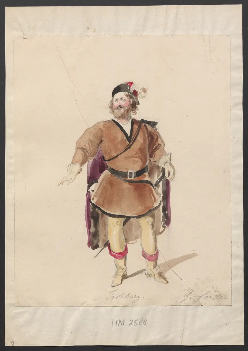 Heinrich von der Aue, Titel der Serie: Figurinen des k.k. Hof-Burgtheaters