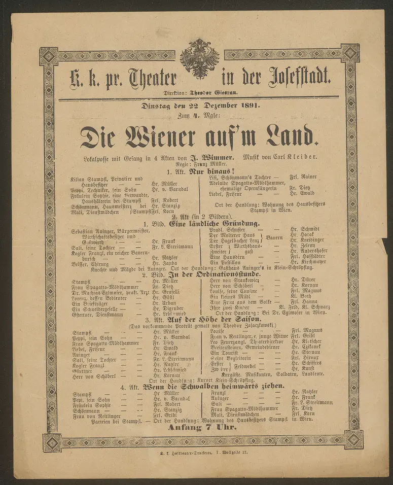 Die Wiener auf'm Land