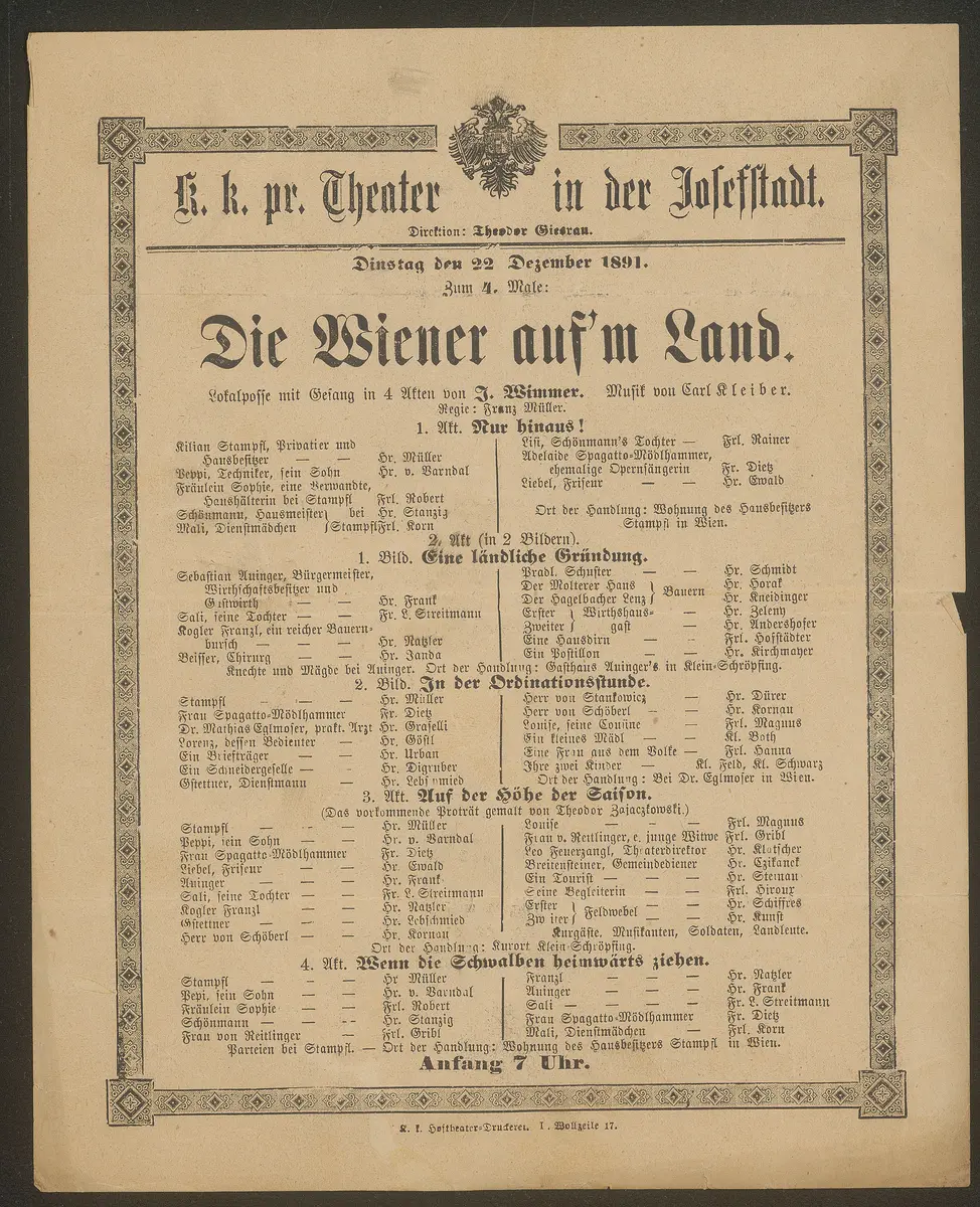 Die Wiener auf'm Land