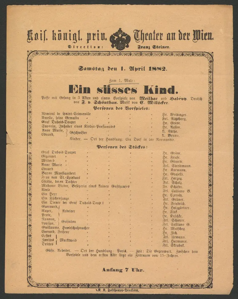 Ein süsses Kind, Alternativtitel: Ein süßes Kind
