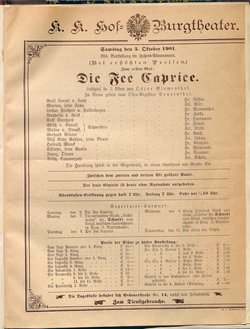 Die Fee Caprice. Lustspiel in 3 Akten