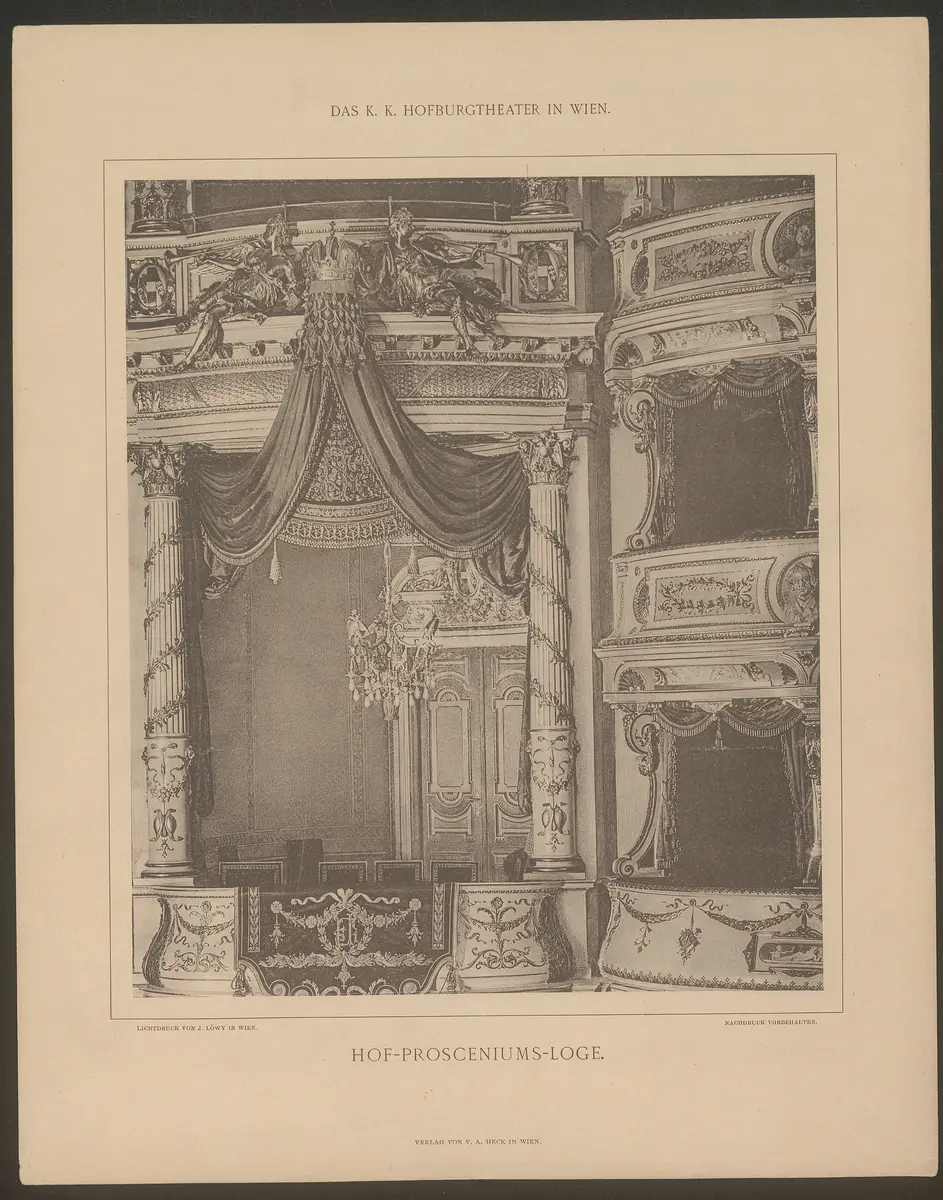 Wien, Burgtheater, Titel in Vorlageform: Das K.K. Hofburgtheater in Wien