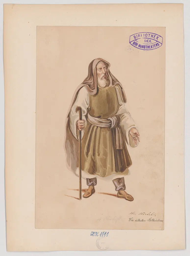 Judith, Titel der Serie: Figurinen des k.k. Hof-Burgtheaters