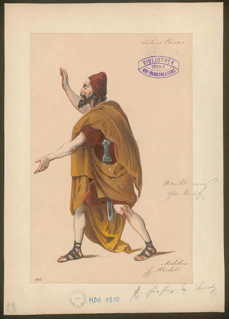 Julius Cäsar, Originaltitel: The Tragedy of Julius Caesar, Titel der Serie: Figurinen des k.k. Hof-Burgtheaters